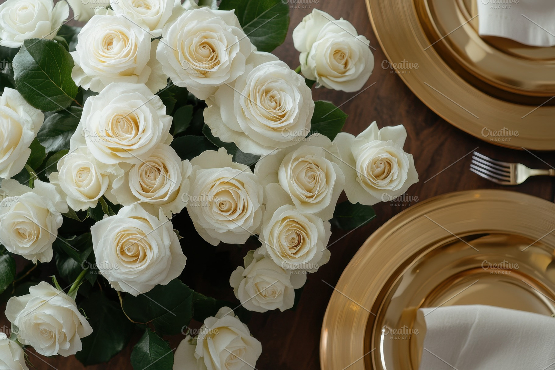 Elegant wedding reception table, a Photo by Pavel_design