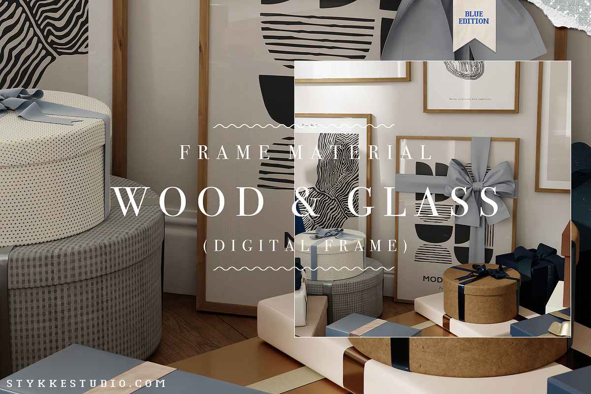 Christmas Frame Mockup Gallery Wall, a Household Mockup by Stykke Studio (Photo 4 of 7)