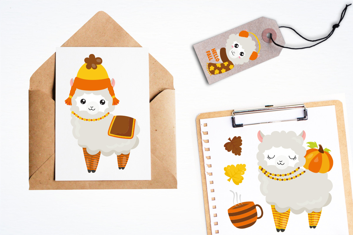 Fall Llama, an Illustration by PrettyBundles (Photo 4 of 5)