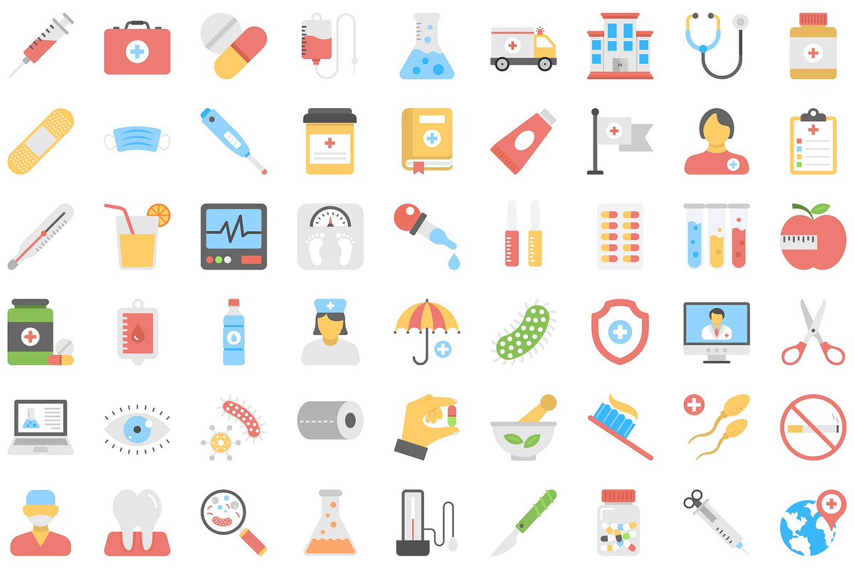 Medical and Health Icon Set., an Icon by Vector Portal (Photo 3 of 6)
