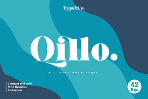 Qillo - Contrast Bold Serif