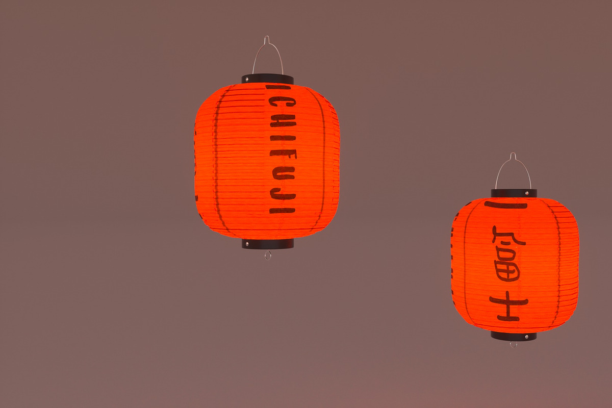 Japanese Lanterns, an Architecture 3D Model by 3DTreatment (Photo 5 of 7)