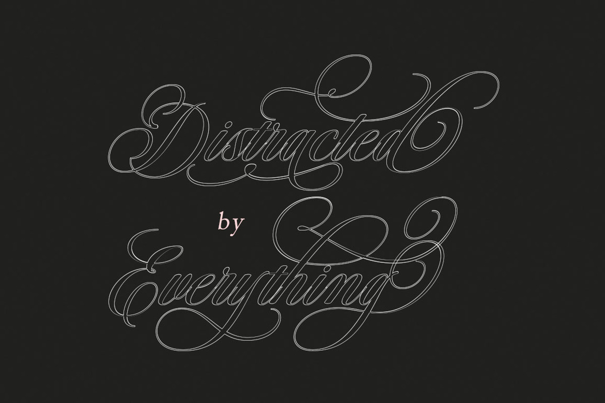 Bridgerton Outline, a Script Font by Has_rizal (Photo 6 of 15)