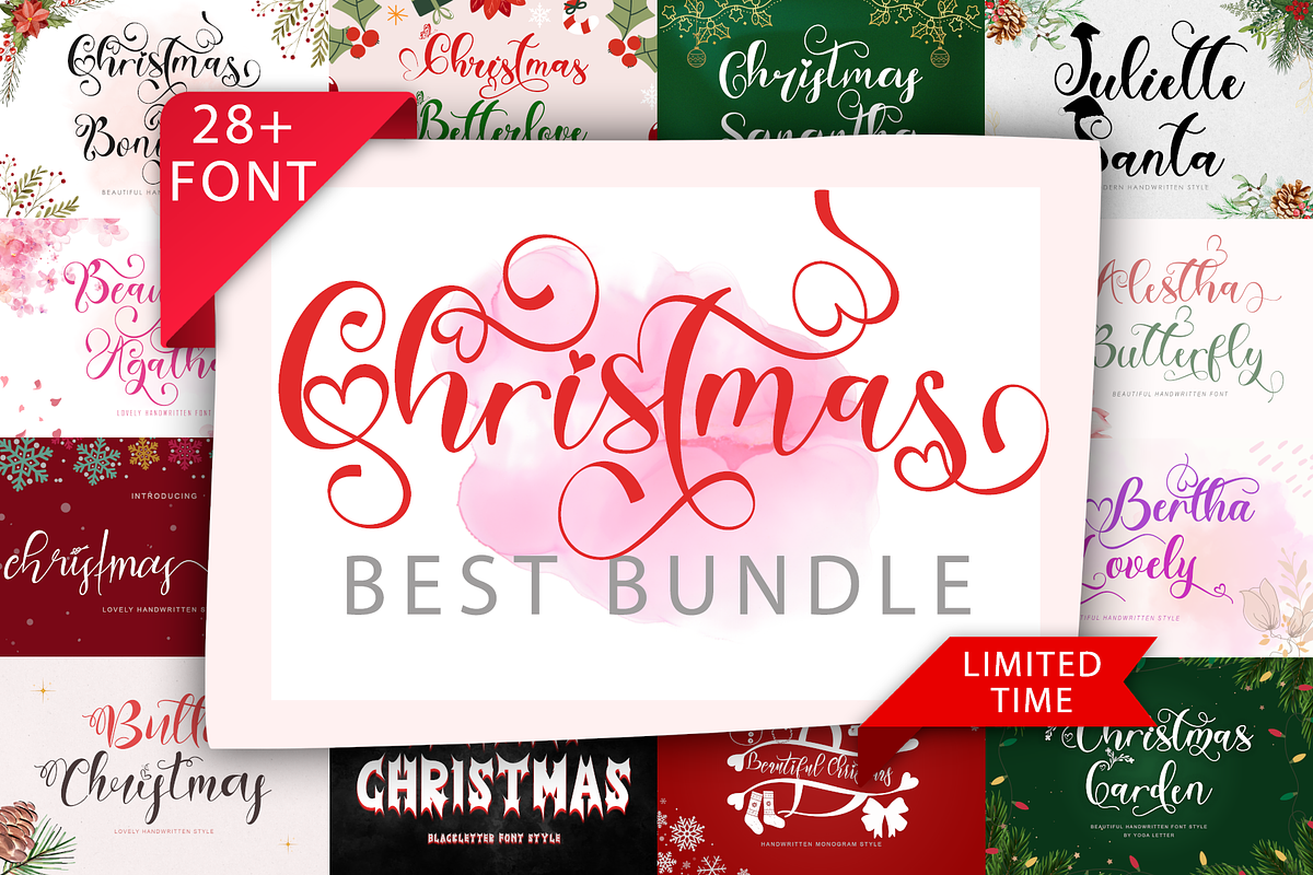 Christmas Best Bundle, a Handwritten Font by Yoga Letter