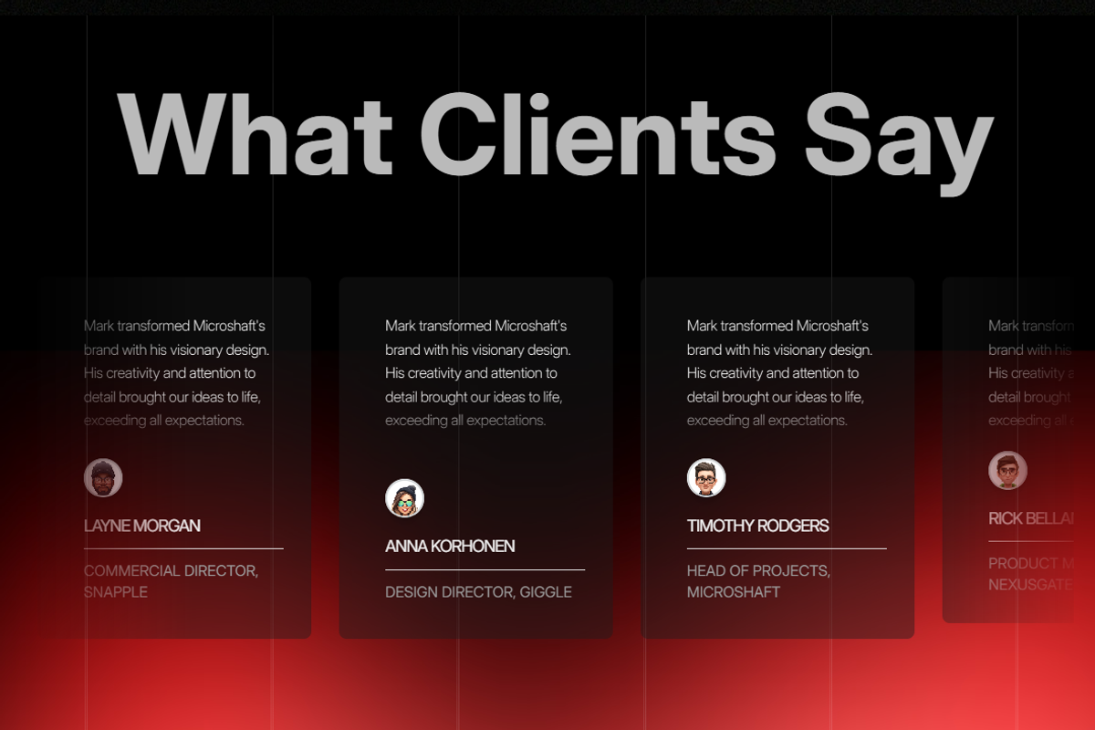 Premium Framer Portfolio Template 1, a Landing Page Template by Graphicuss (Photo 5 of 6)
