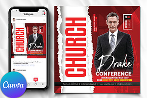 Church Conference Flyer, Canva Flyer
