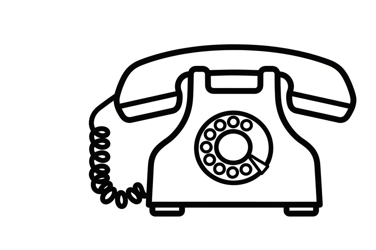 A classic vintage phone silhouette, an Illustration by Amazin_art (Photo 12 of 25)