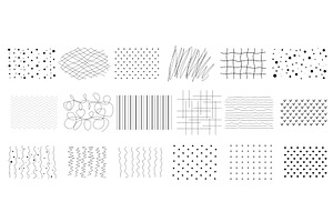 Simple patterns for filling shapes, a Texture Illustration by Tati_Kli