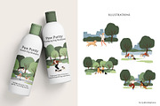 Pet and People in park Illustration, an Animal Illustration by LyubovZaytseva (Thumbnail 2 of 6)