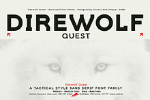 Direwolf Quest - Sans serif font