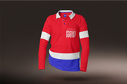 Polo T-Shirt Long Sleeve Mockup, a Shirt Mockup by megostudi0 (Thumbnail 2 of 7)