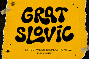 Grat Slovic – Groovy Streetwear Font