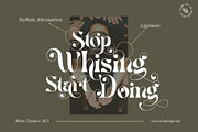 Mistic Typeface, a Serif Font by alit design (Thumbnail 8 of 12)