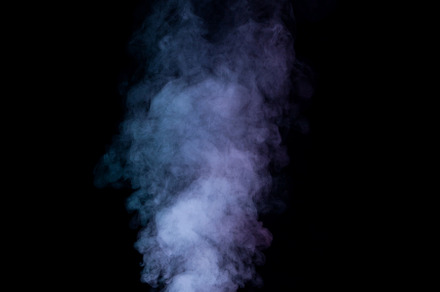 Colorful Smoke on Black Background