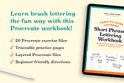 Brush Lettering Procreate Workbook, a Branding & Logo Template by Molly Suber Thorpe (Thumbnail 2 of 7)