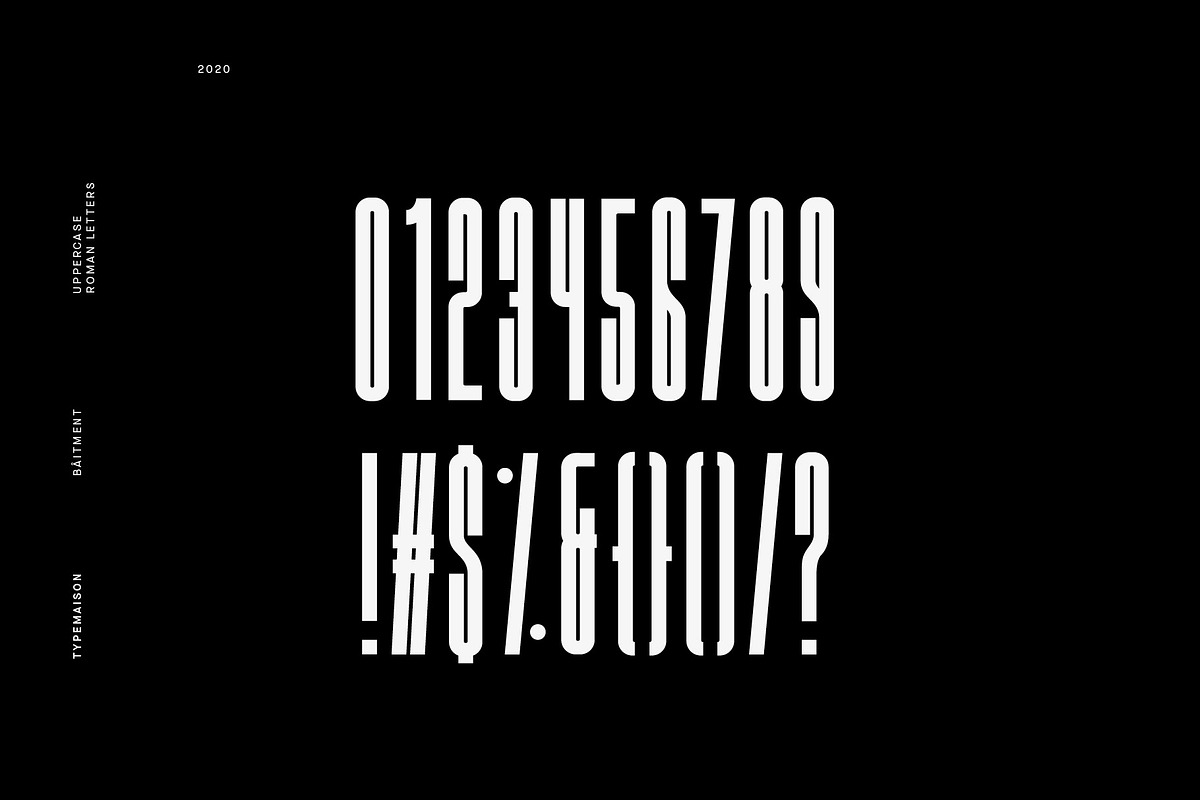 Batiment - Ultra Condensed Font, a Sans Serif Font by TypeMaison