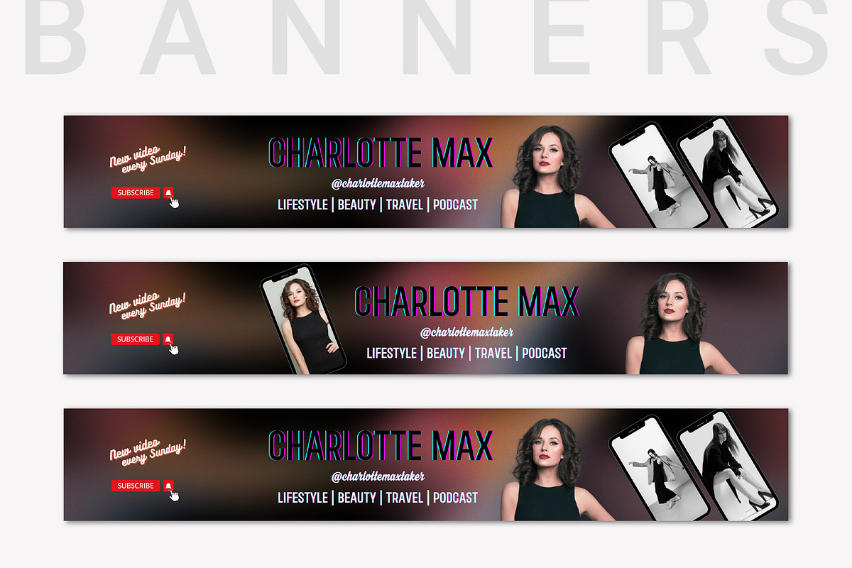 YouTube Brand Kit, Thumbnail | Canva, a Social Media Template by TheBrightGrap (Photo 3 of 6)