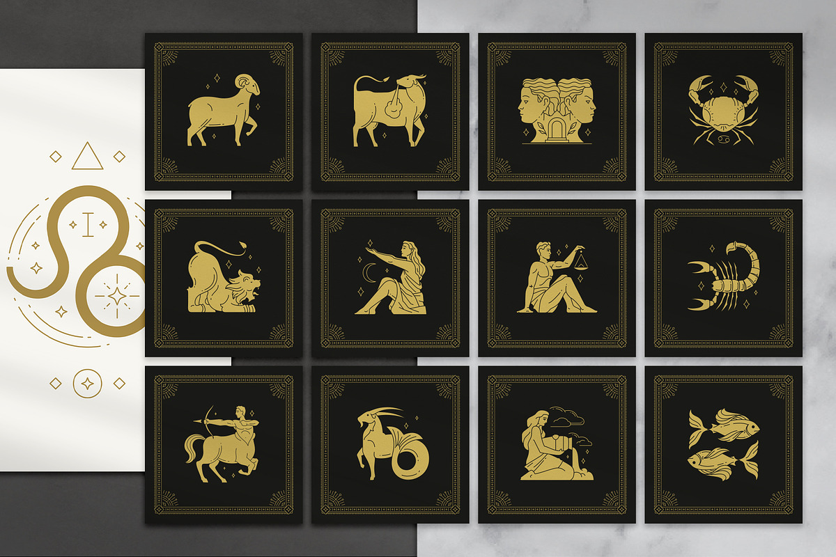 Zodiac Collection, a Graphic by Vasya Kobelev (Photo 8 of 11)