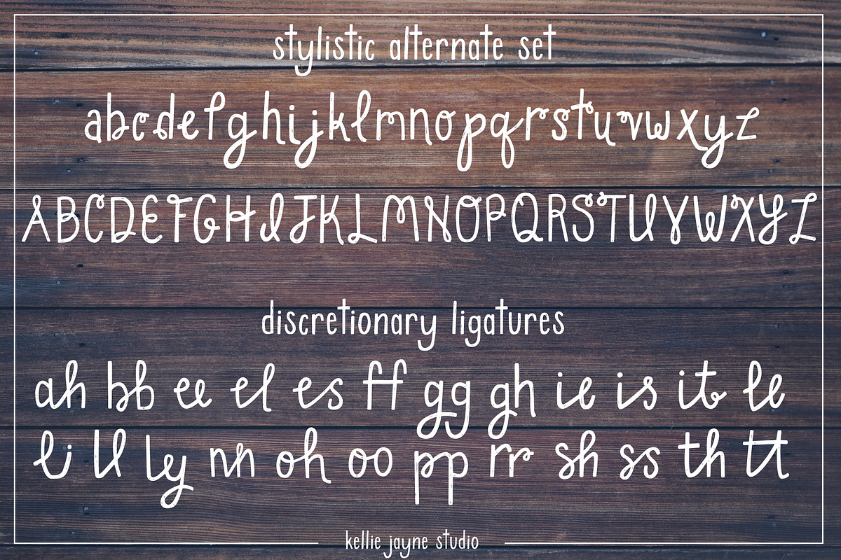 Cinnamon Twist Handdrawn Font, a Sans Serif Font by Kellie Jayne Studio (Photo 9 of 9)