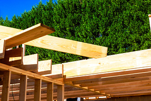 Construction of wooden framework for