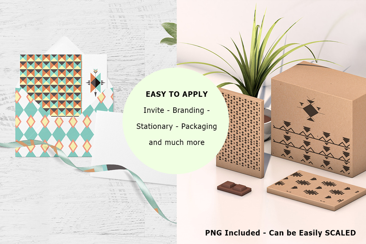 GEOETHNIC Geometric BRUSH & PATTERNS, a Pattern Graphic by Design Unique (Photo 3 of 10)
