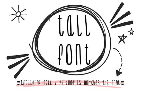 The Tall Font (Hand written) preview 6