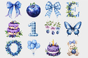 Watercolor Berry First Birthday Clip, a Seasonal Illustration by Design Market (Thumbnail 4 of 5)