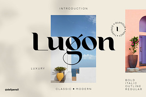 Lugon Classic Modern Typeface