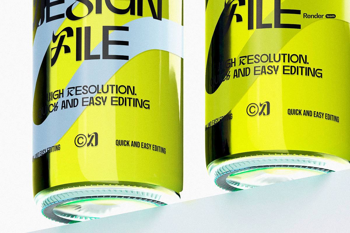 Soda / Beer Bottle Mockup Set, a Packaging Mockup by Renderteam (Photo 4 of 10)