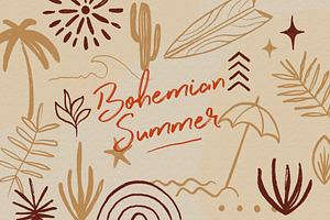 Bohemian Summer Illustrations