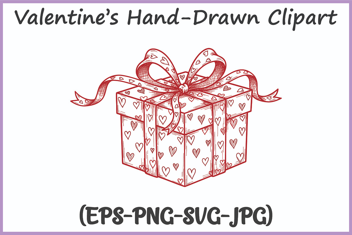 Valentines Doodle Clipart SVG Bundle, a Seasonal Illustration by Gfx Expert Team (Photo 7 of 15)
