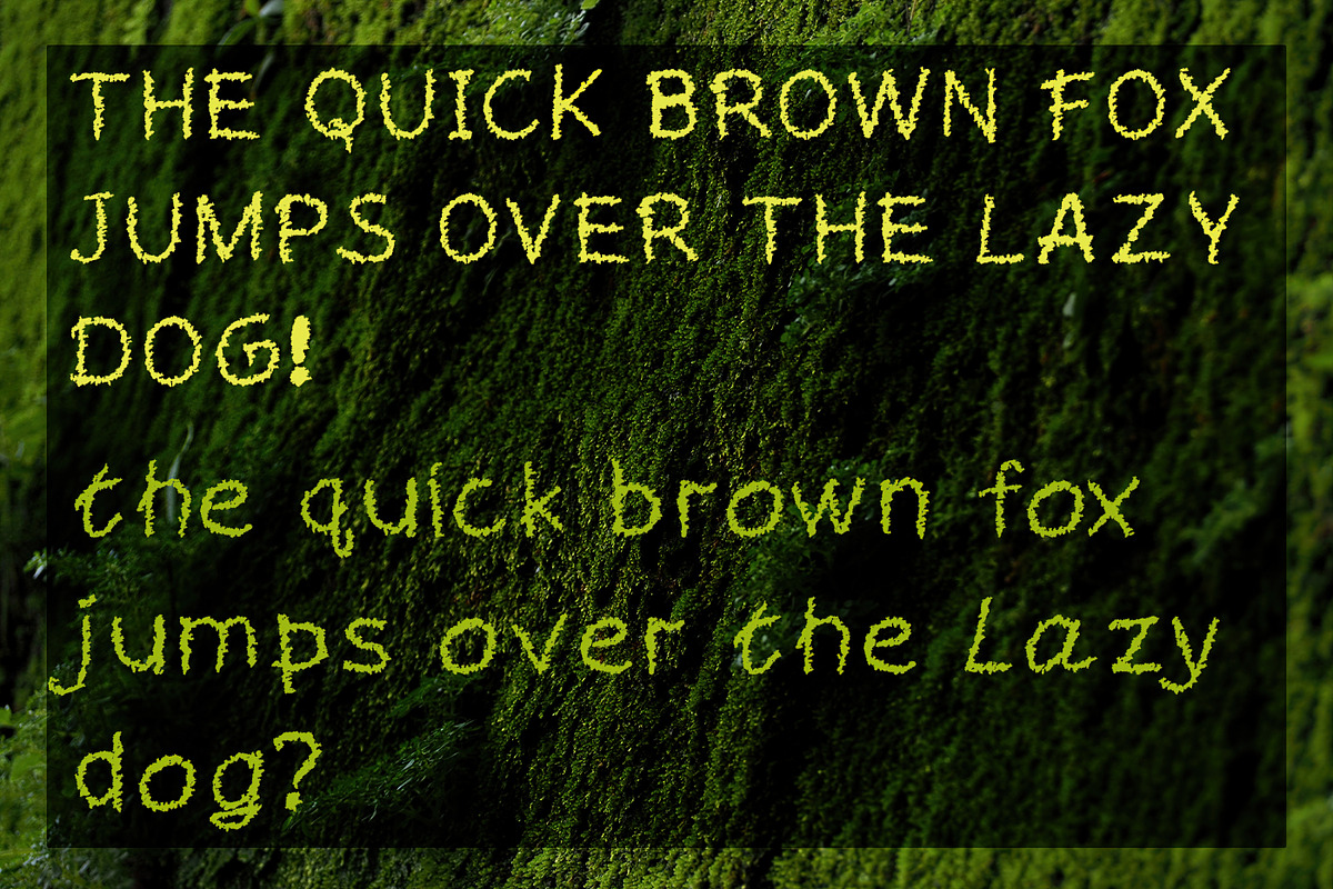 REFY - moss fuzzy font, a Serif Font by CHIMERA (Photo 3 of 8)