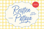 Routten Pattaya Modern Handwritten, a Script Font by stylishtype.co (Thumbnail 1 of 10)