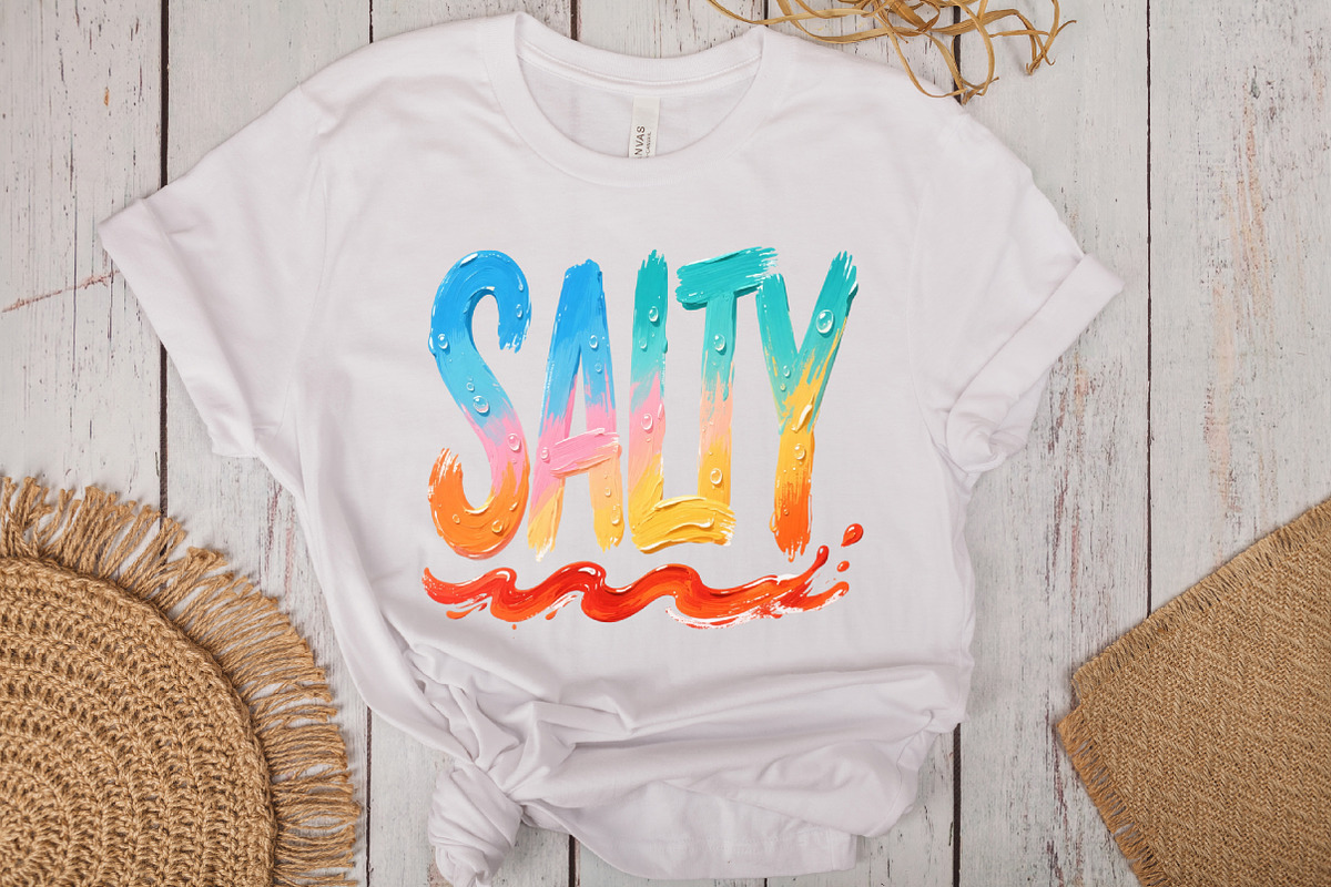 Preppy Painted Salty Beach Shirt, an Illustration by CraftArtStudio (Photo 3 of 4)