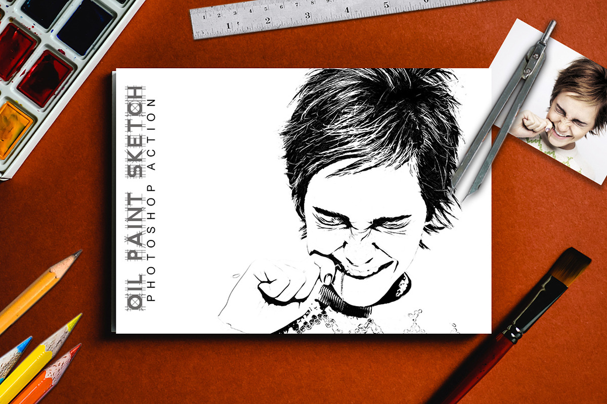30 Modern Sketch Photoshop Actions, an Action Add-On by Jacpot007 (Photo 22 of 26)