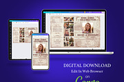 Cowgirl Tabloid Funeral Program, a Brochure Template by Four C Graphic (Thumbnail 8 of 10)
