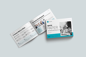 White Paper Template Landscape, a Brochure Template by Design-Art