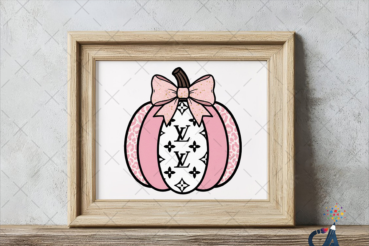 Checkered Pumpkin With Bow PNG, an Illustration by Creative Art (Photo 2 of 6)