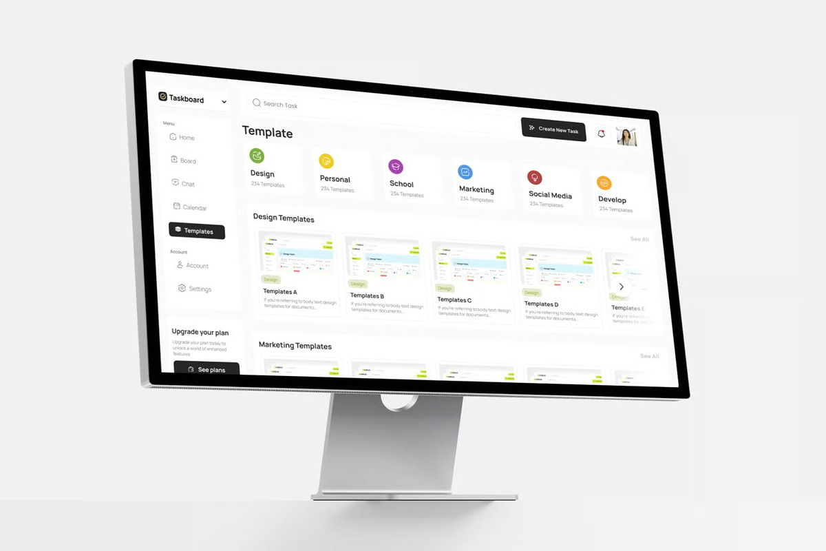 Taskboard - Task Dashboard UI UX KIT, an UI Kit Template by Lumina_ui_ux202 (Photo 2 of 7)