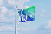Flag Mockup, an Advertising Mockup by SLAB! Design (Thumbnail 4 of 6)