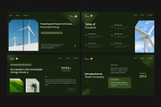 Minimalist Green Energy Company Deck, a Presentation Template by Eklip Studio (Thumbnail 2 of 6)