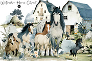 Horse Clipart, Horse Illustration Se, an Illustration by DreamCafeArt (Thumbnail 1 of 6)