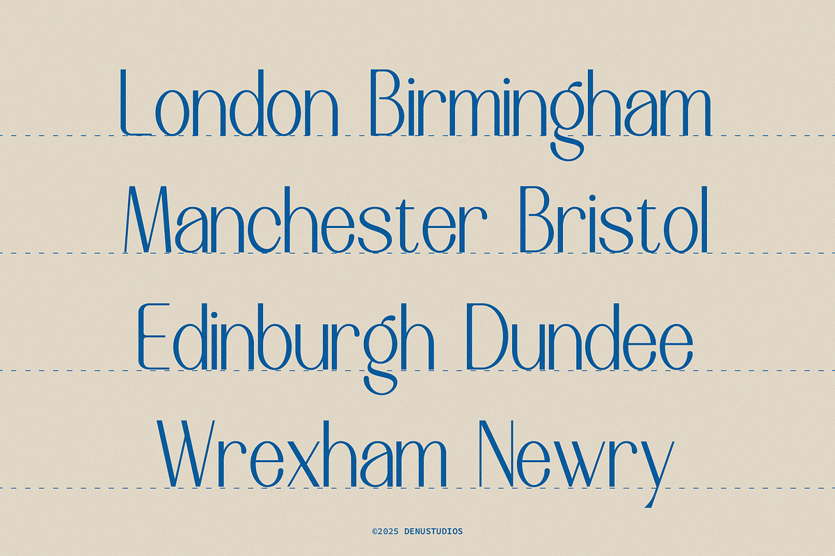 Brigebe | Stylish Modern Sans Serif, a Sans Serif Font by Denustudios (Photo 2 of 12)
