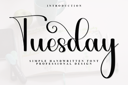 Tuesday, a Script Font by FreshTypeINK
