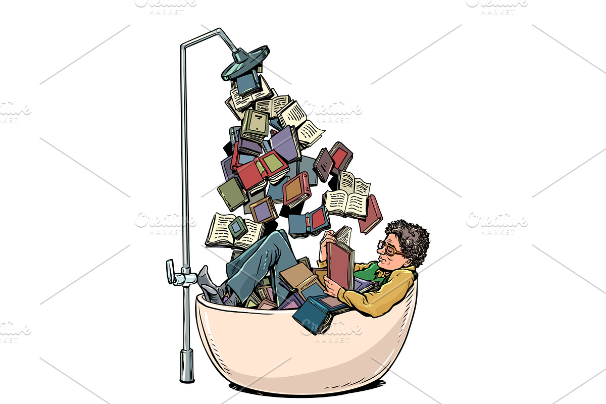 Pop Art Retro A person is awash in, an Object Illustration by studiostoks