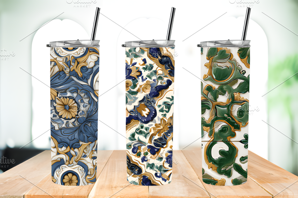 Mediterranean Tile Patterns Backgrou, a Pattern Graphic by Ink Gallery (Photo 6 of 6)