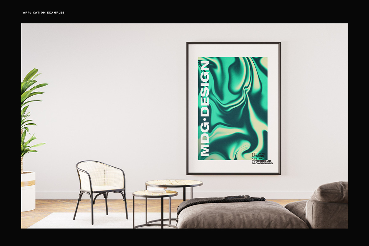 Psychodelic Artistic Backgrounds, a Background Graphic by MDG (Photo 7 of 10)