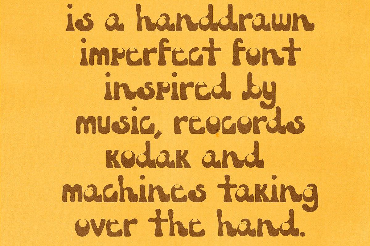 Kaleidoscope - Hand Drawn Retro Font, a Sans Serif Font by Madeline ODonoghue Design (Photo 6 of 7)