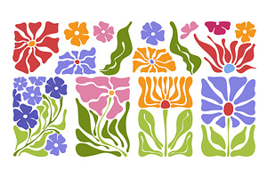 Abstract doodle pattern with Matisse, an Object Illustration by art PVP - market
