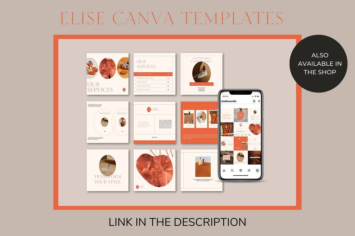 ELISE Premade Logo Design, a Branding & Logo Template by Studio Suvelle (Photo 6 of 6)